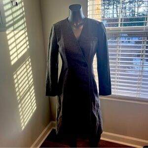 Brooks brothers v neck trench coat 6 buttons lined